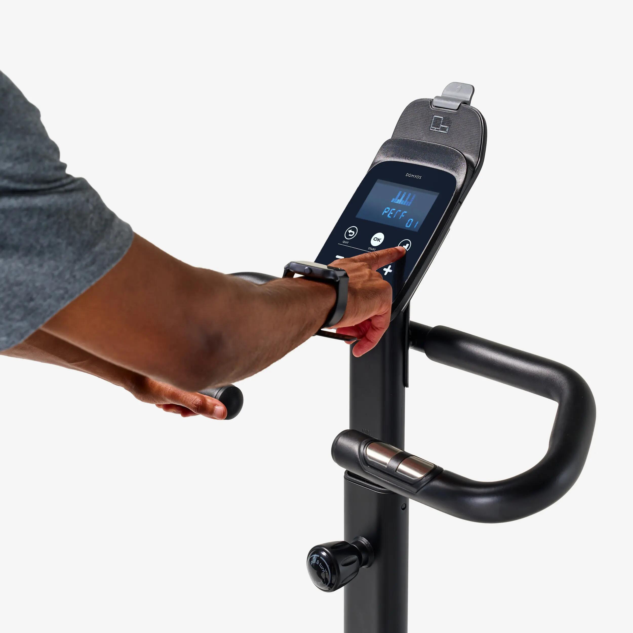 Vélo d'appartement avec résistance motorisée, EB520 B, garanti par Decathlon 6/14