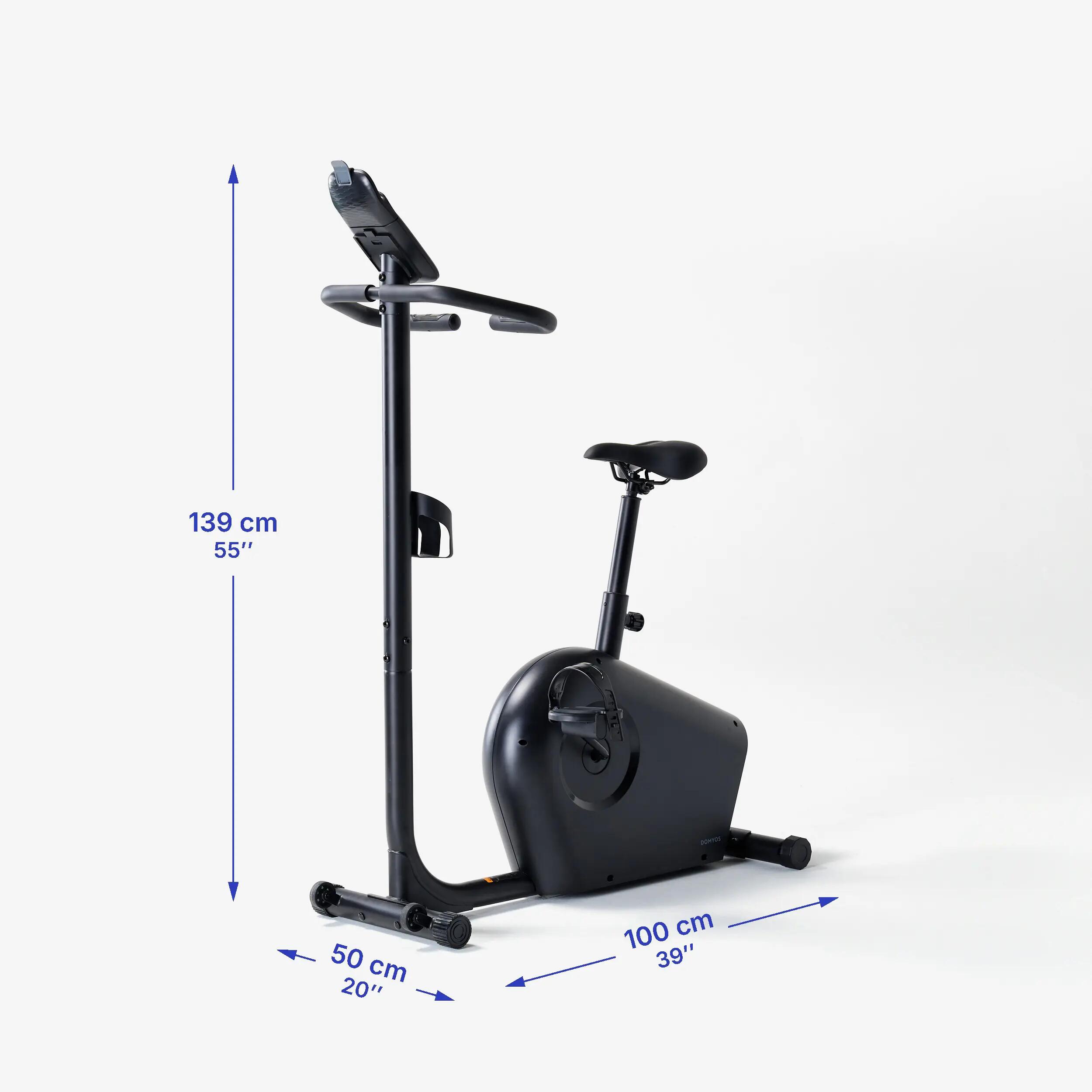 Stacionárny bicykel s pripojením k aplikáciám a motorizovaným odporom EB140 B 5/12