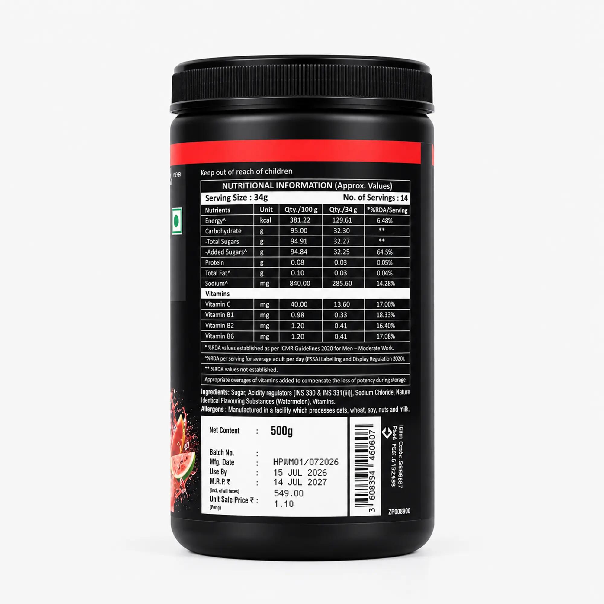 Hydration powder watermelon flavor 500gm -  3
