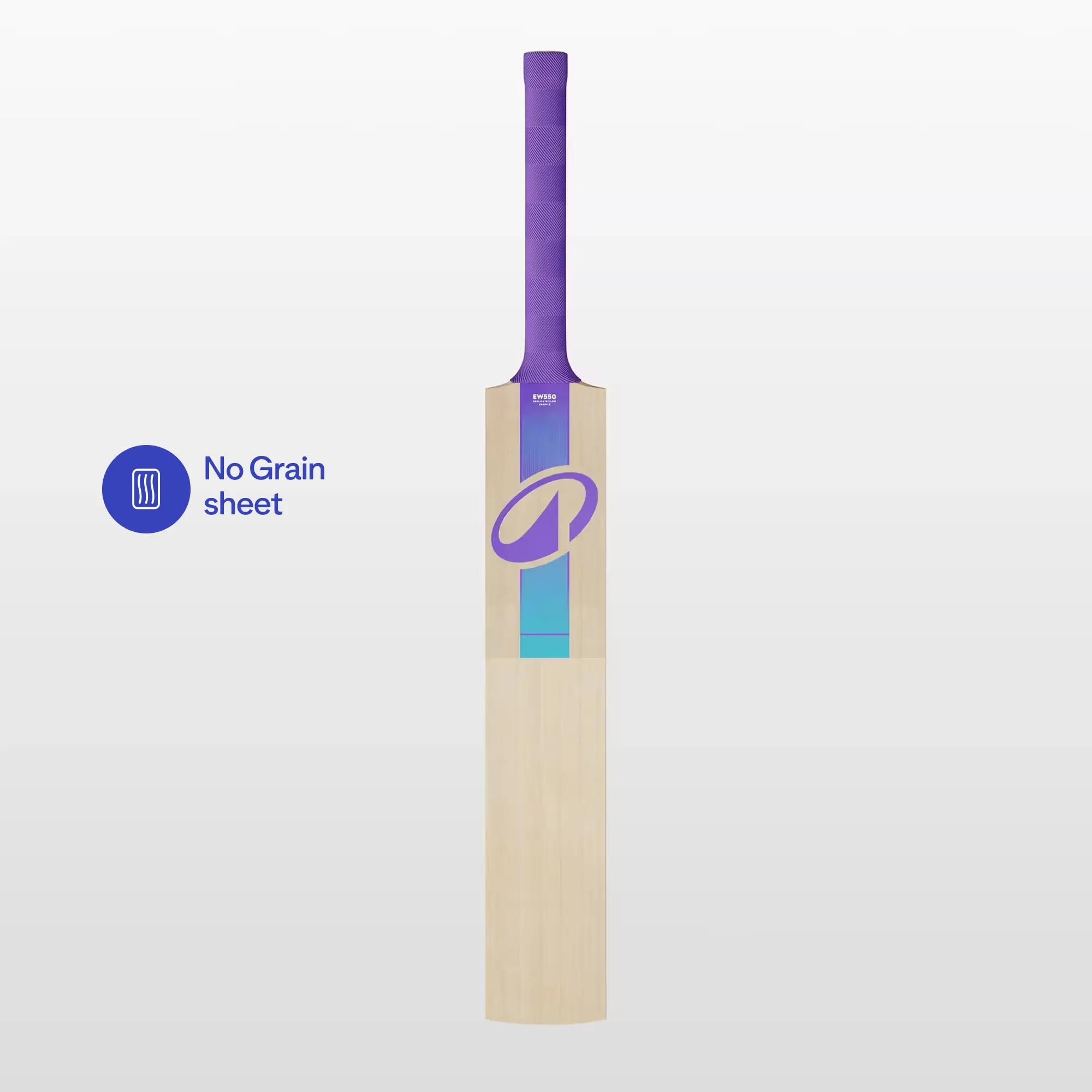 Kids English Willow Cricket Bat G5 Size 4 Lightweight Leather Ball Bat with Cover EW550 -  2