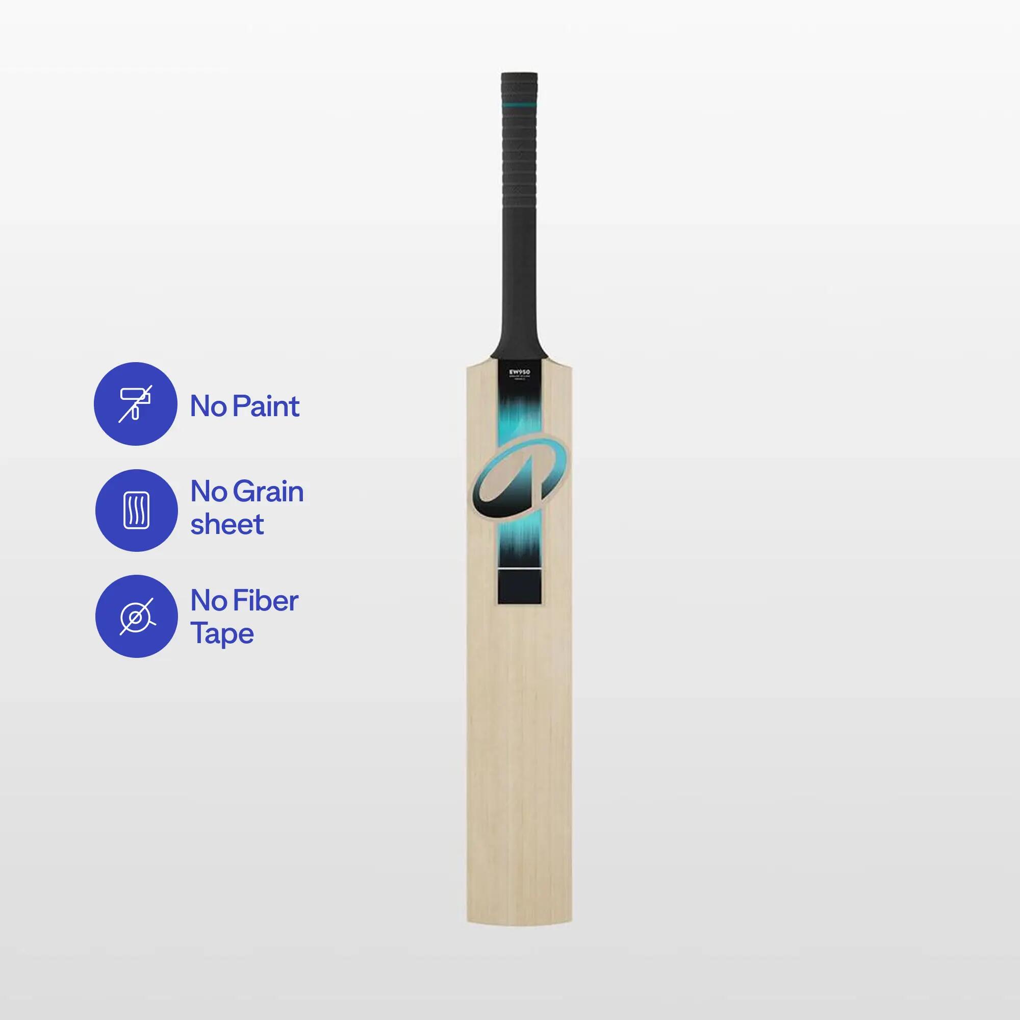 Adult English Willow Cricket Bat G2 Size SH Lightweight Leather Ball Bat with Cover EW950 -  2