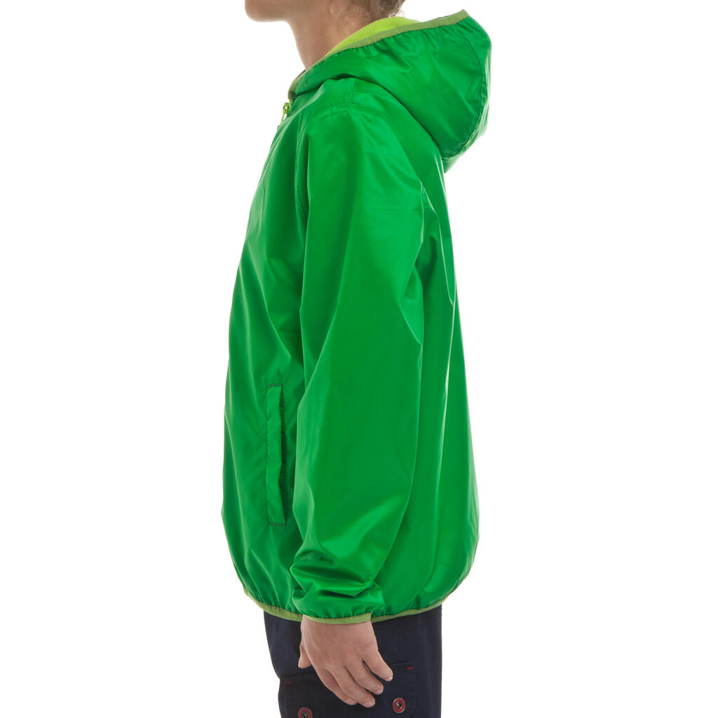 Rain Cut Boy Hiking Warm Jacket Green