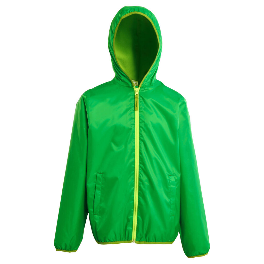 Rain Cut Boy Hiking Warm Jacket Green