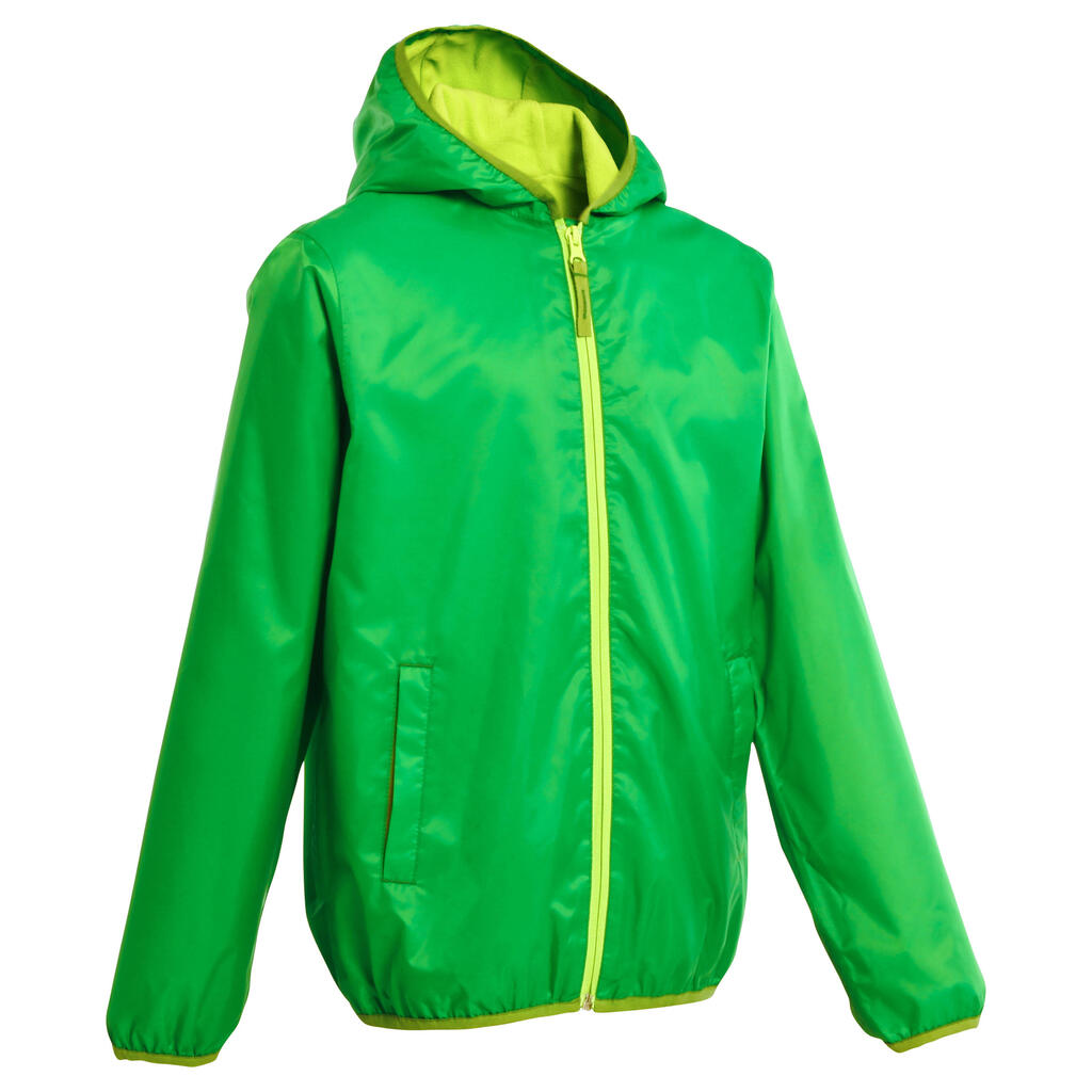 Rain Cut Boy Hiking Warm Jacket Green