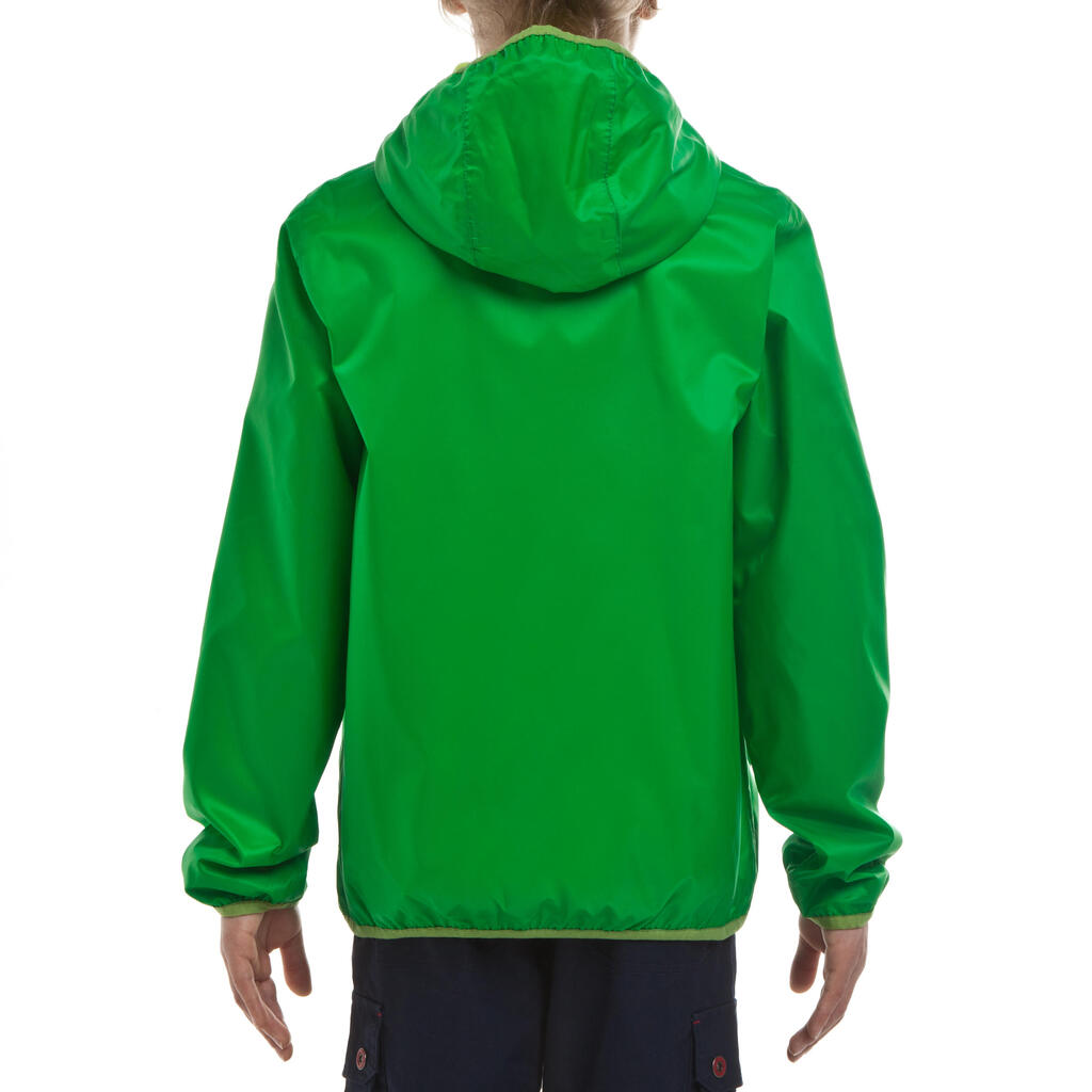 Rain Cut Boy Hiking Warm Jacket Green