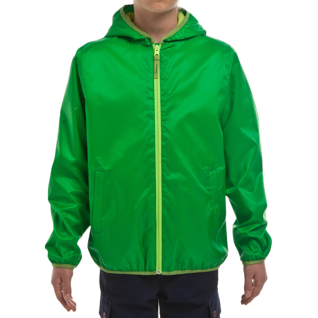 Rain Cut Boy Hiking Warm Jacket Green