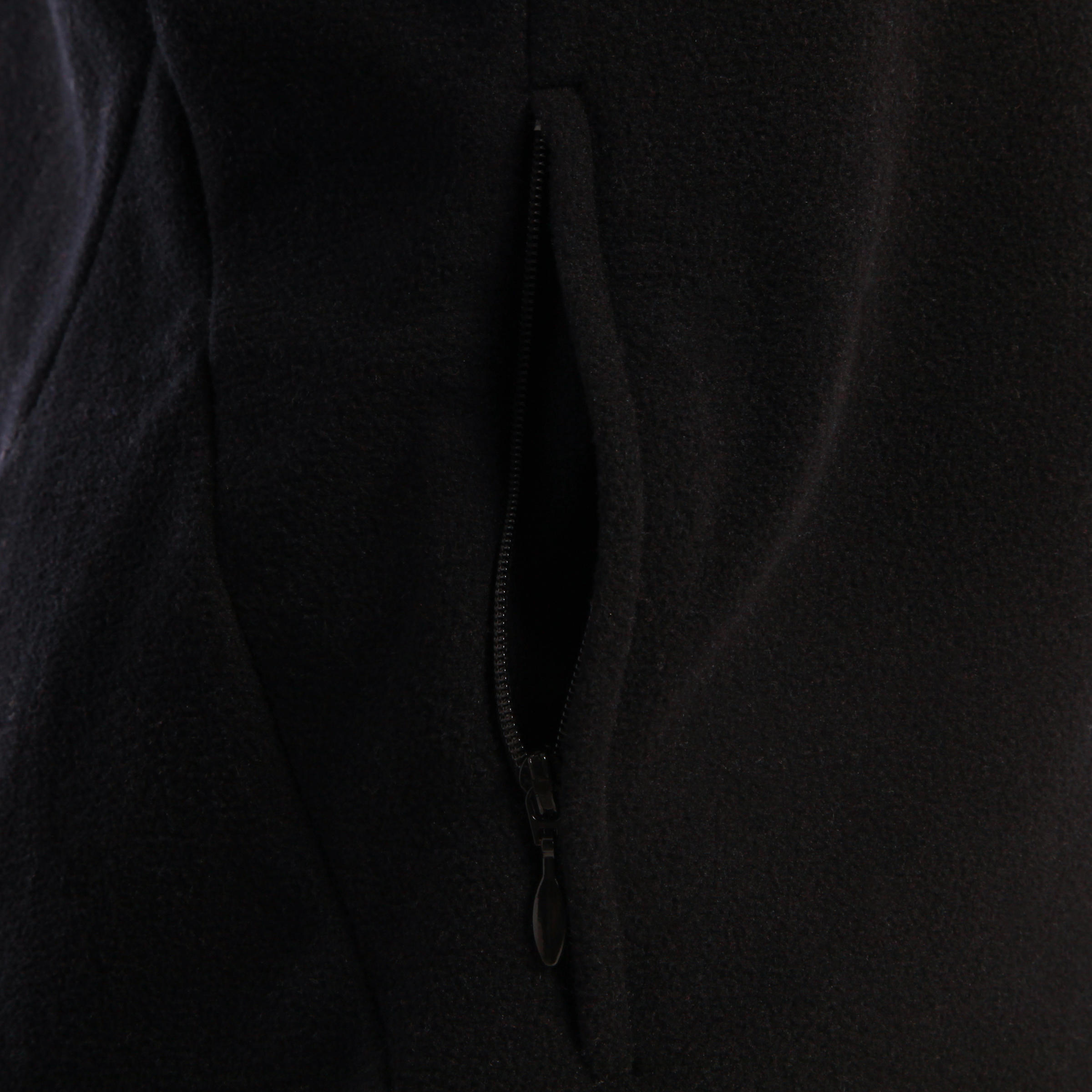 

Women's Mountain Hiking Fleece Jacket MH120 - Black