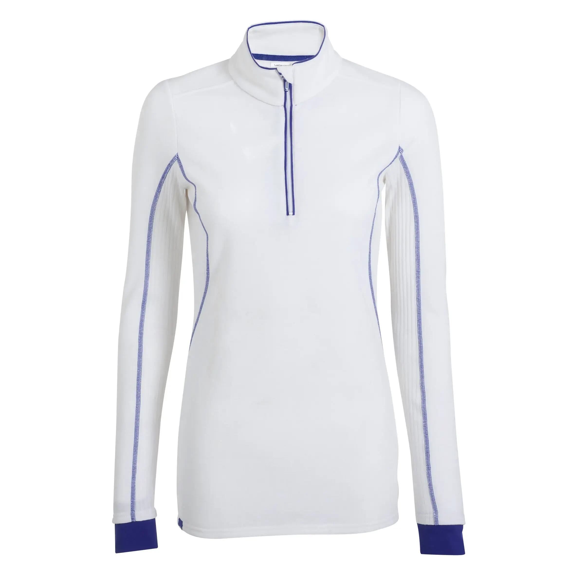 WEDZE XWARM WOMEN'S SKI BASE LAYER - WHITE 2/3