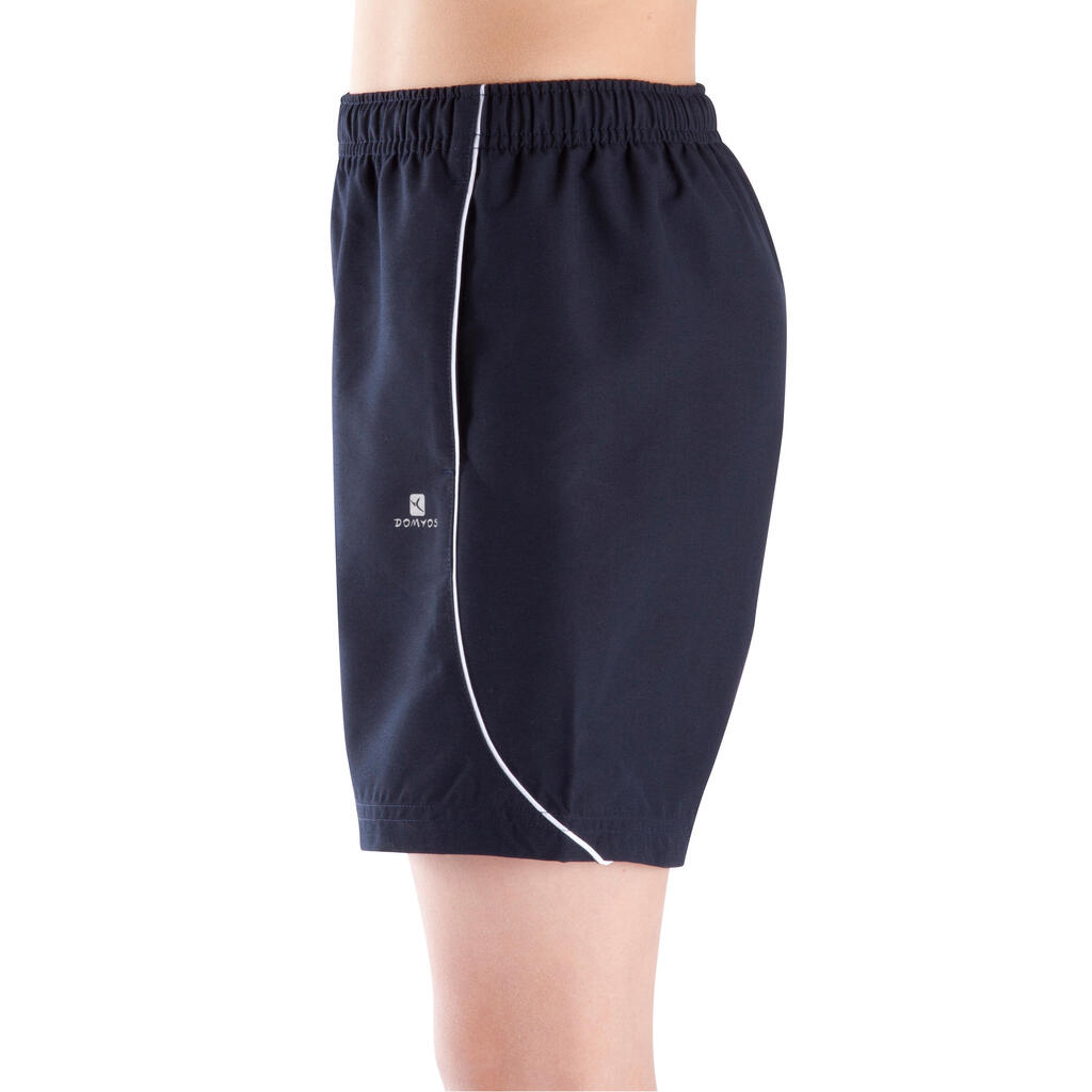 Sporthose kurz Shorts Kinder, marineblau