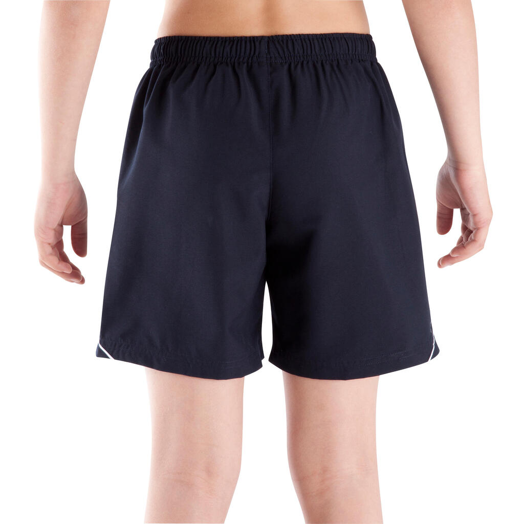 Sporthose kurz Shorts Kinder, marineblau