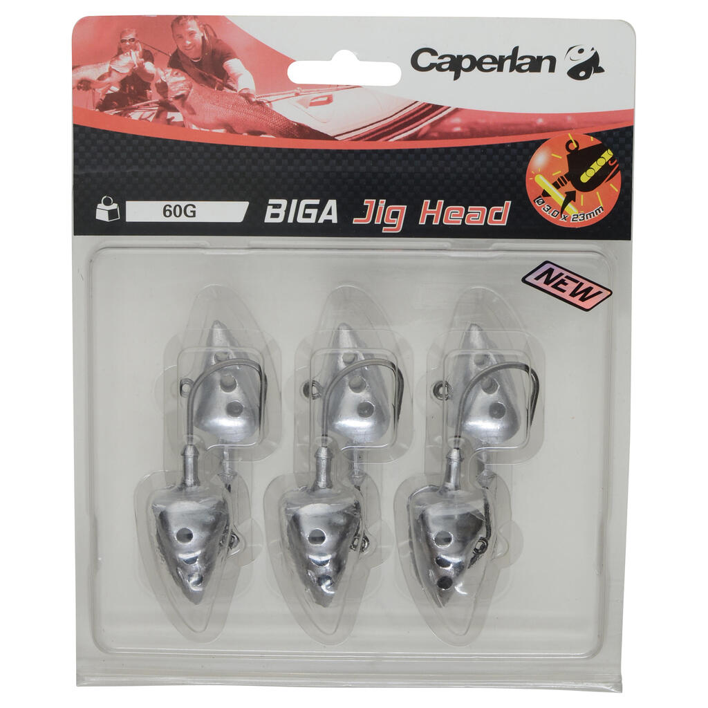 BIGA jigheads 60g x6 sea fishing jigheads