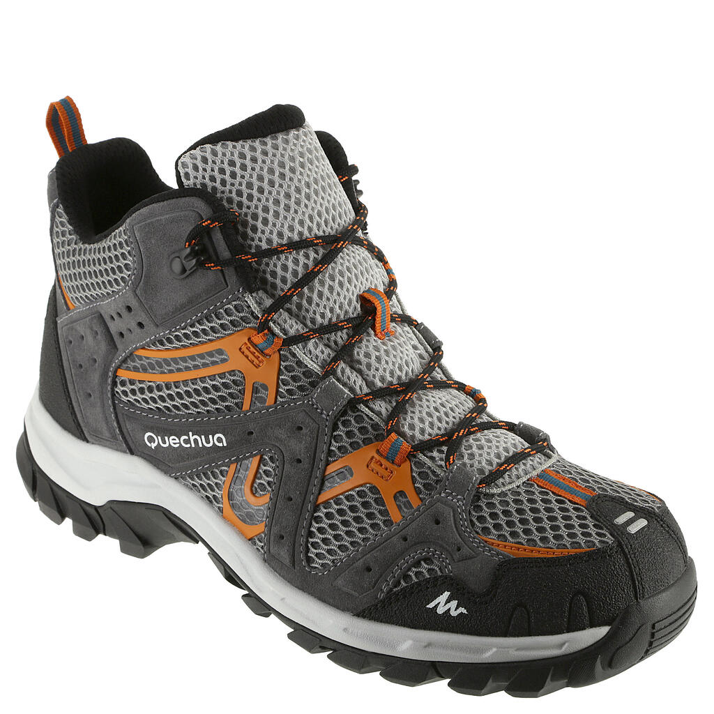 Wanderschuhe Forclaz 100 Mid Fresh Herren grau