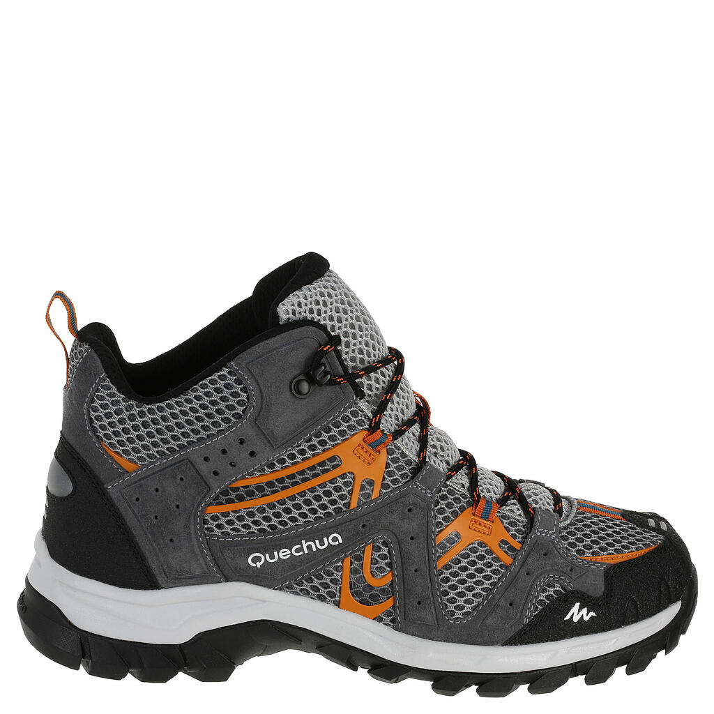 Wanderschuhe Forclaz 100 Mid Fresh Herren grau