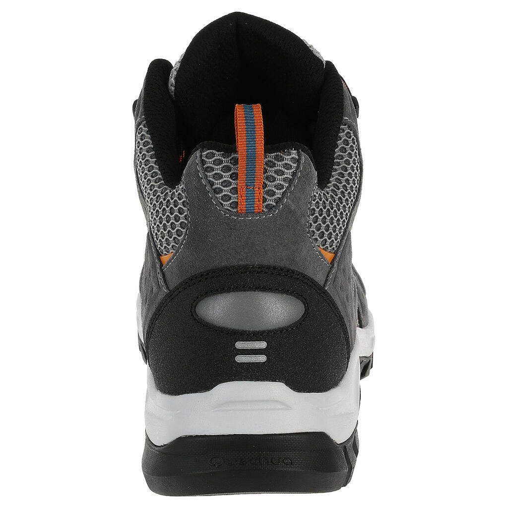 Wanderschuhe Forclaz 100 Mid Fresh Herren grau
