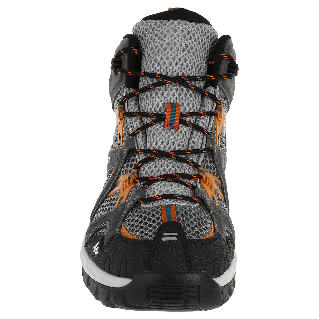 Wanderschuhe Forclaz 100 Mid Fresh Herren grau