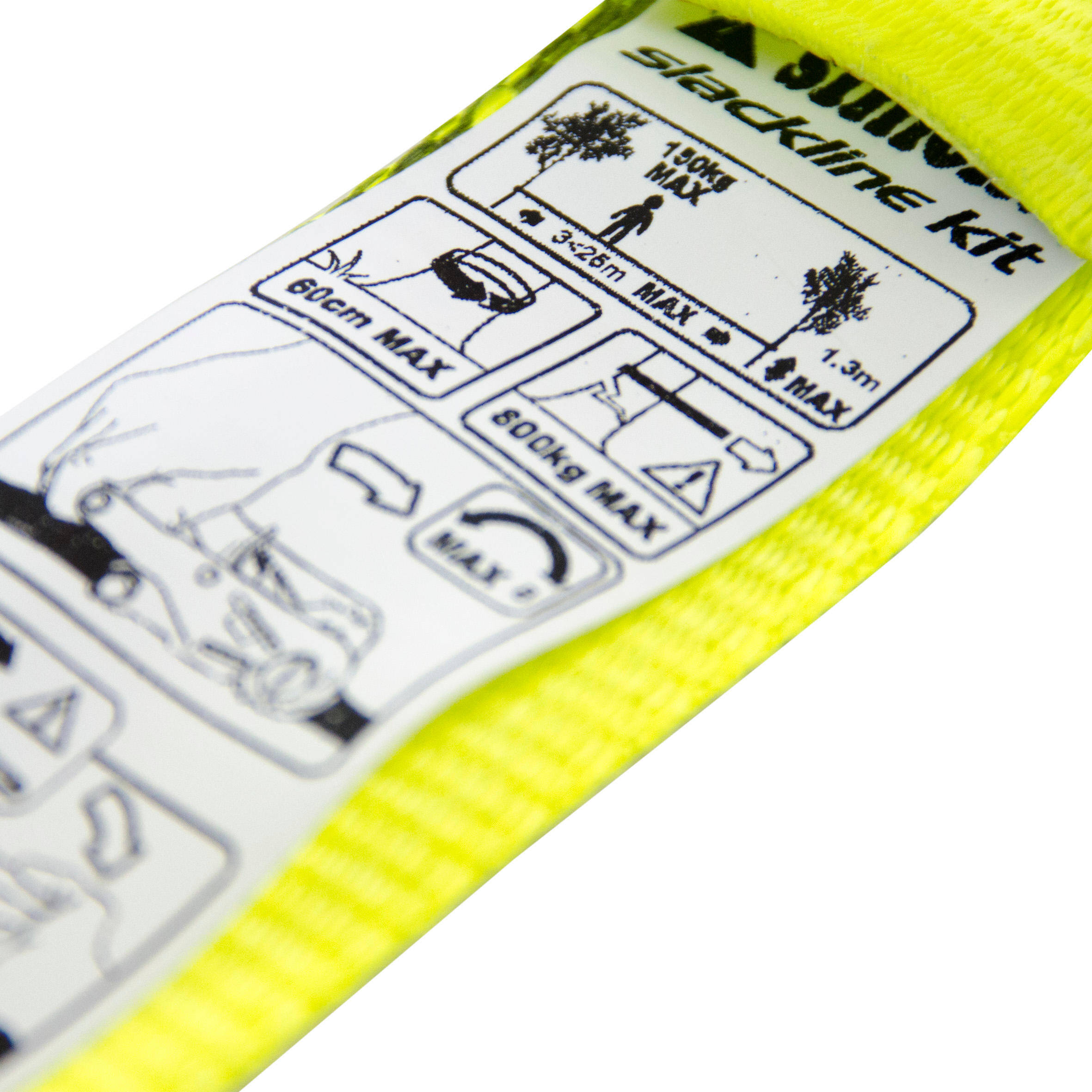 SLACKLINE 25 mm x 25 METRES YELLOW -  5
