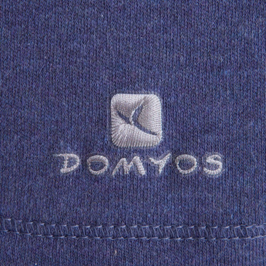 Top Biobaumwolle für Gymnastik und Yoga Damen, blau