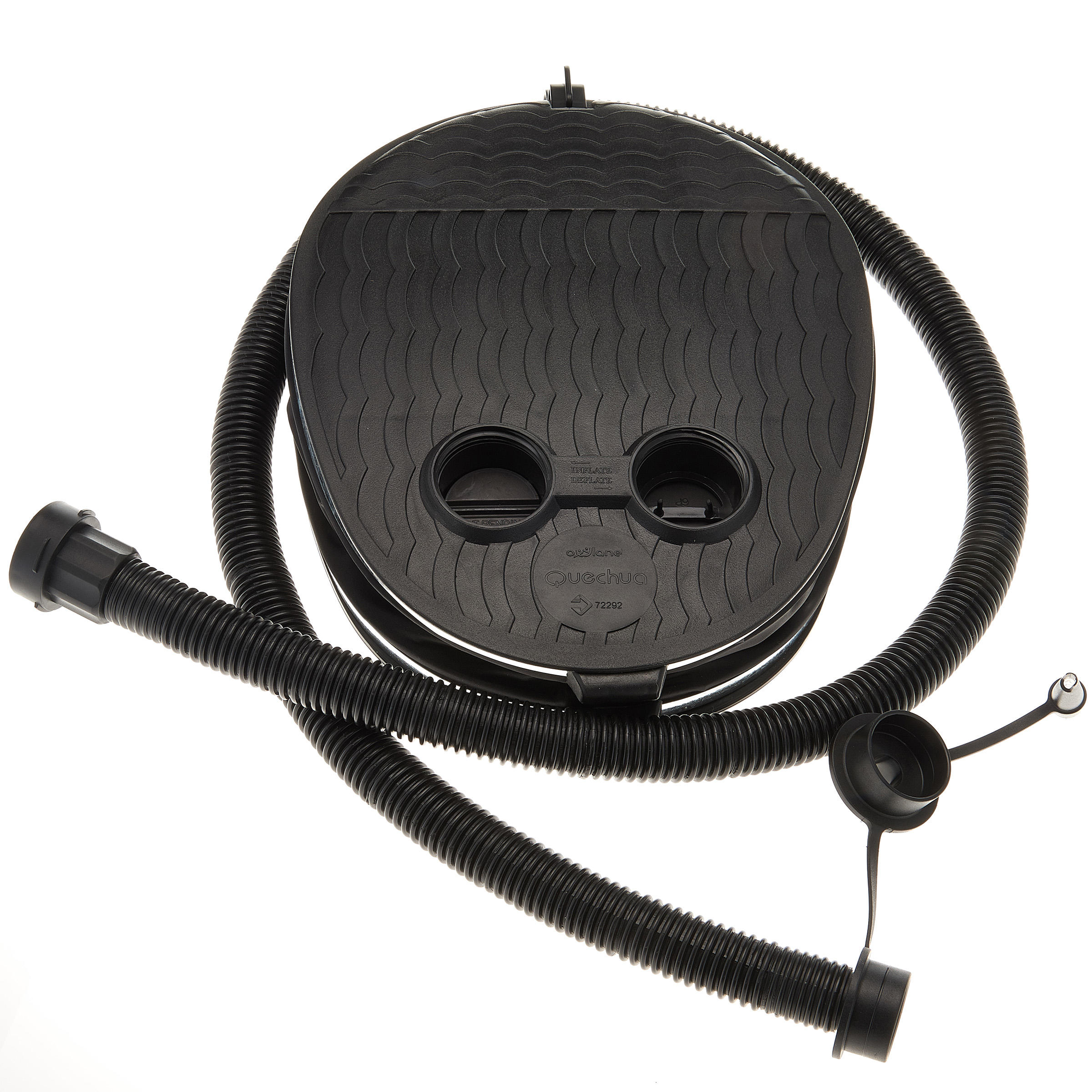 デカトロン ケシュア エアベッド 120cm 2枚 フットポンプ セット QUECHUA (ケシュア) キャンプ フットポンプ(エアーマット用)