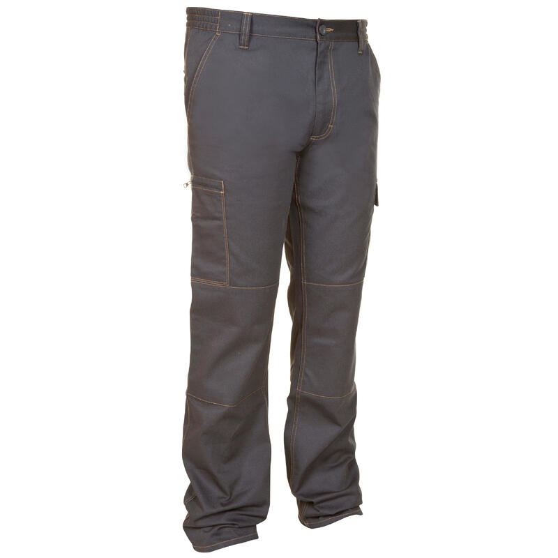 Pantalon cargo résistant steppe 300 gris chiné