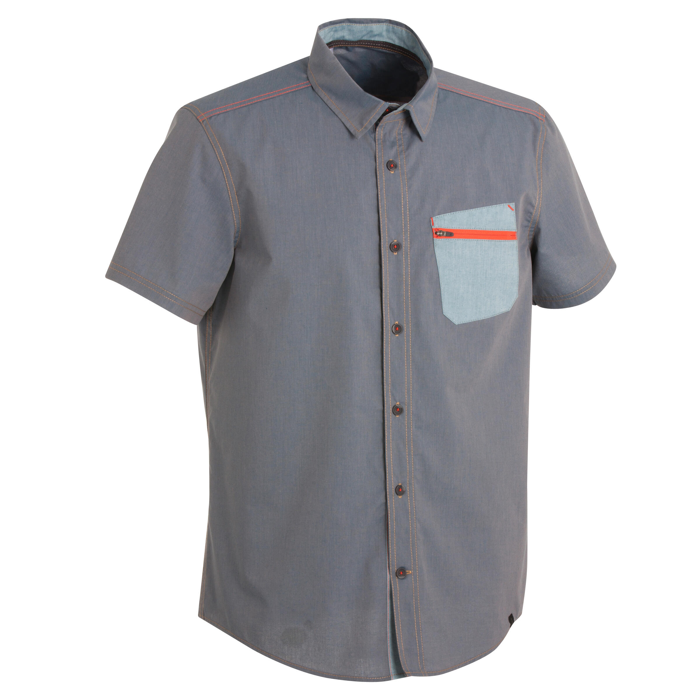 QUECHUA Arpenaz 100 SS Shirt LyonsBlue