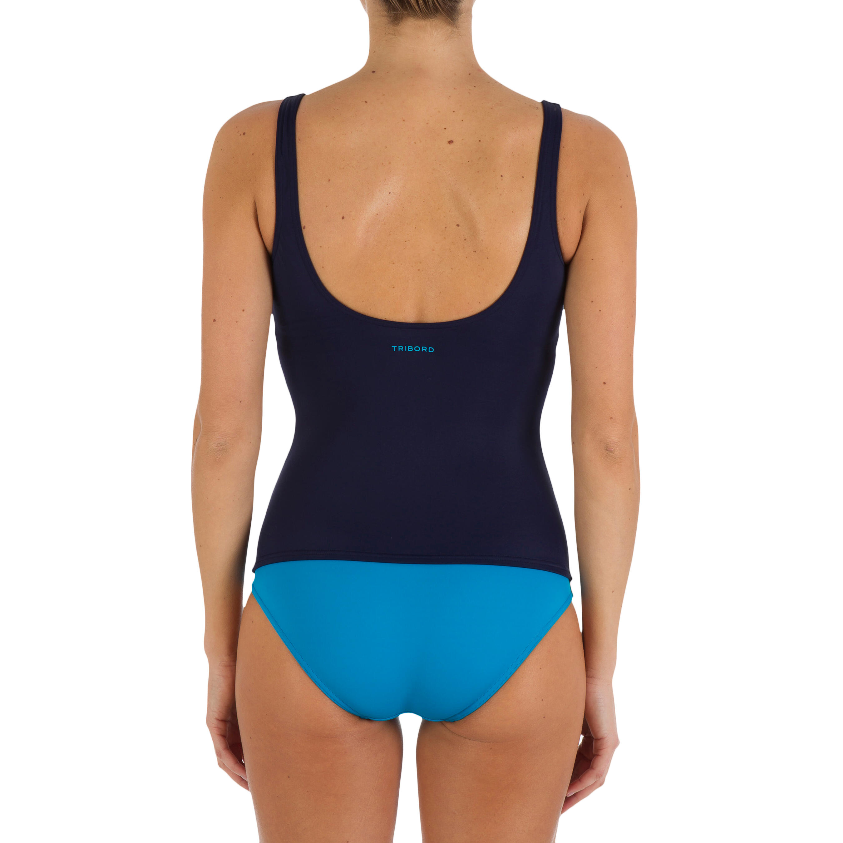 Doli Women's One-Piece Swimsuit 360° Built-In Bra & Fixed Padded Cups - Blue 5/8