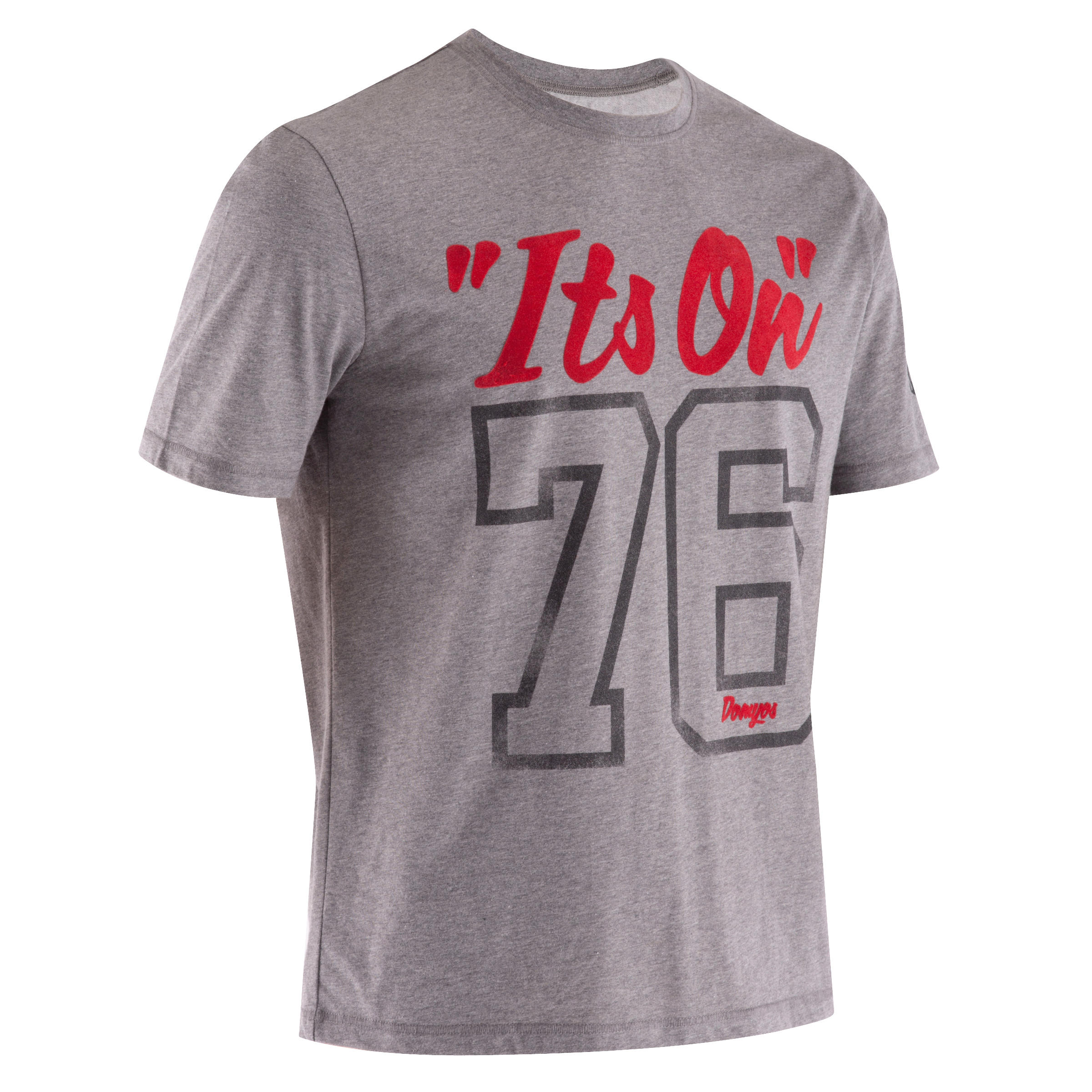 DOMYOS Men's bodybuilding T-shirt - grey