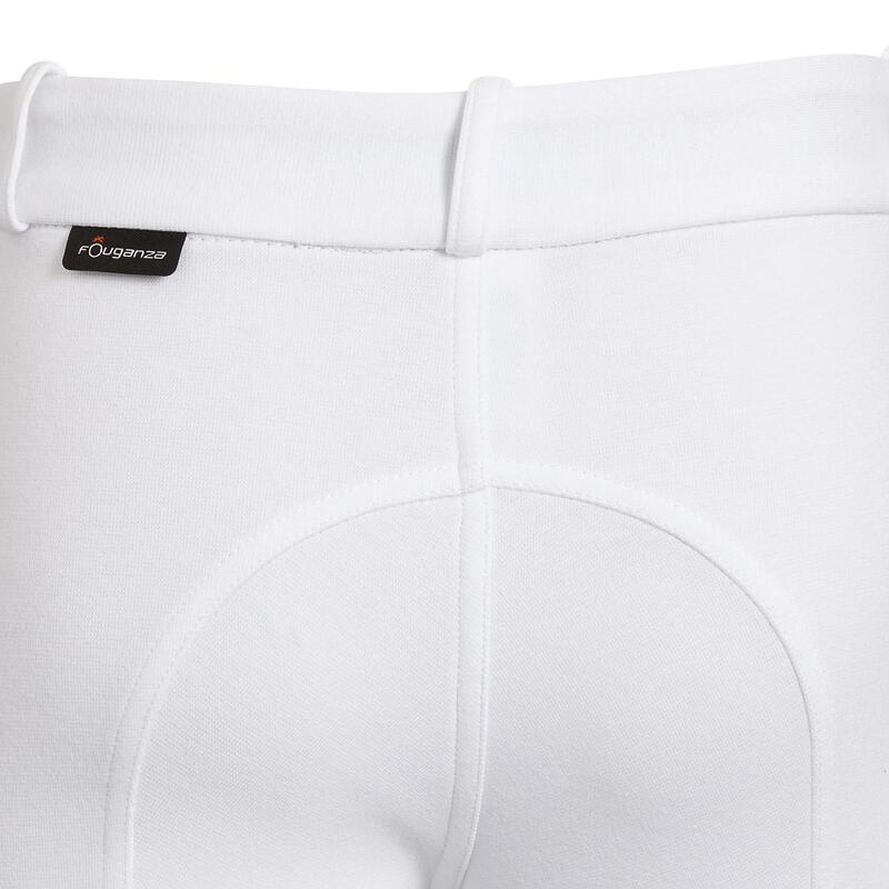 Pantalon de concours équitation enfant 100 blanc