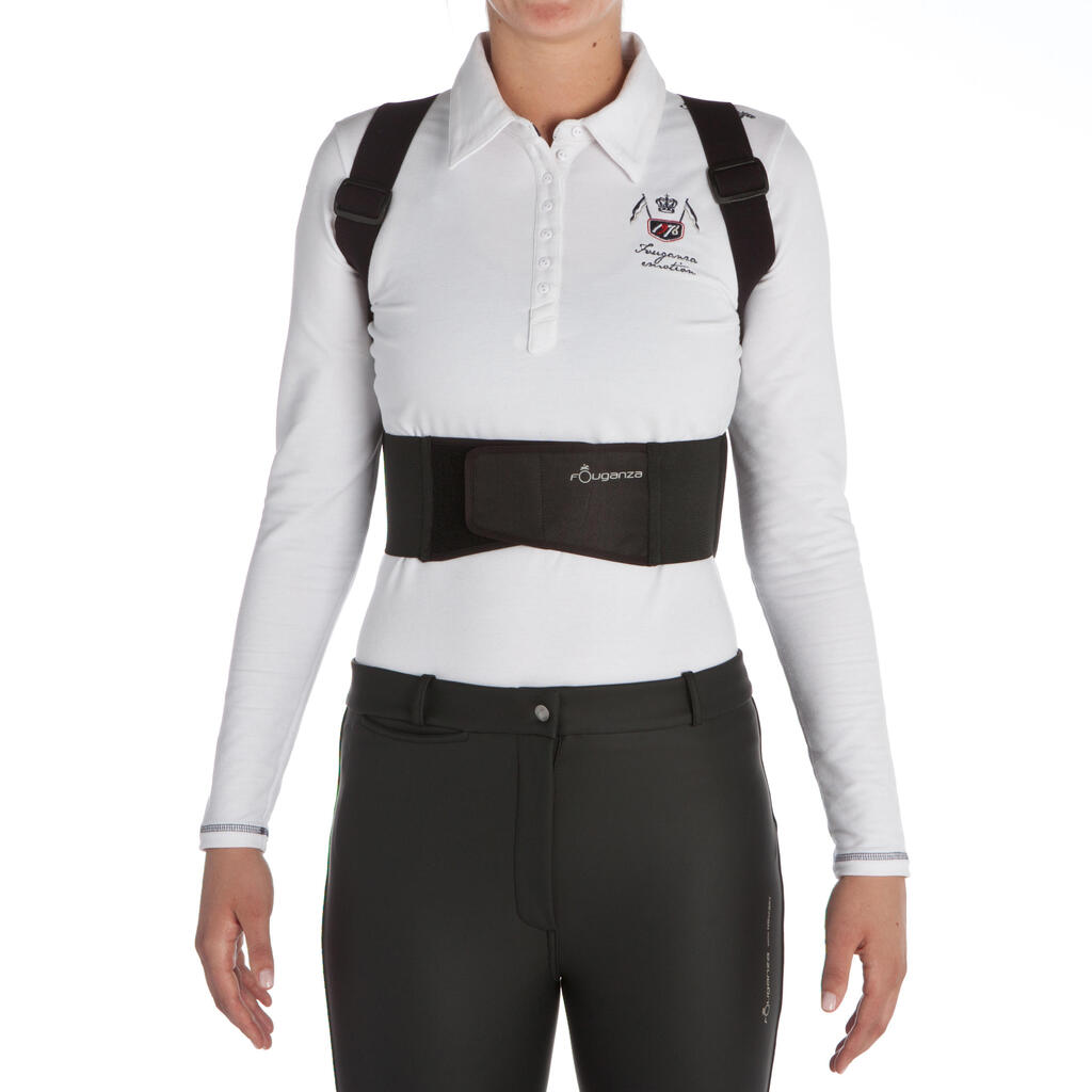 Protection dorsale équitation enfant et adulte SAFETY noir
