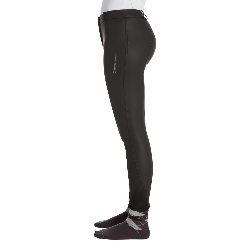Winter-Reithose Kipwarm wasserdicht Kinder schwarz