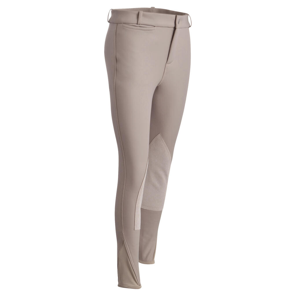 Winter-Reithose Kipwarm wasserdicht Kinder schwarz