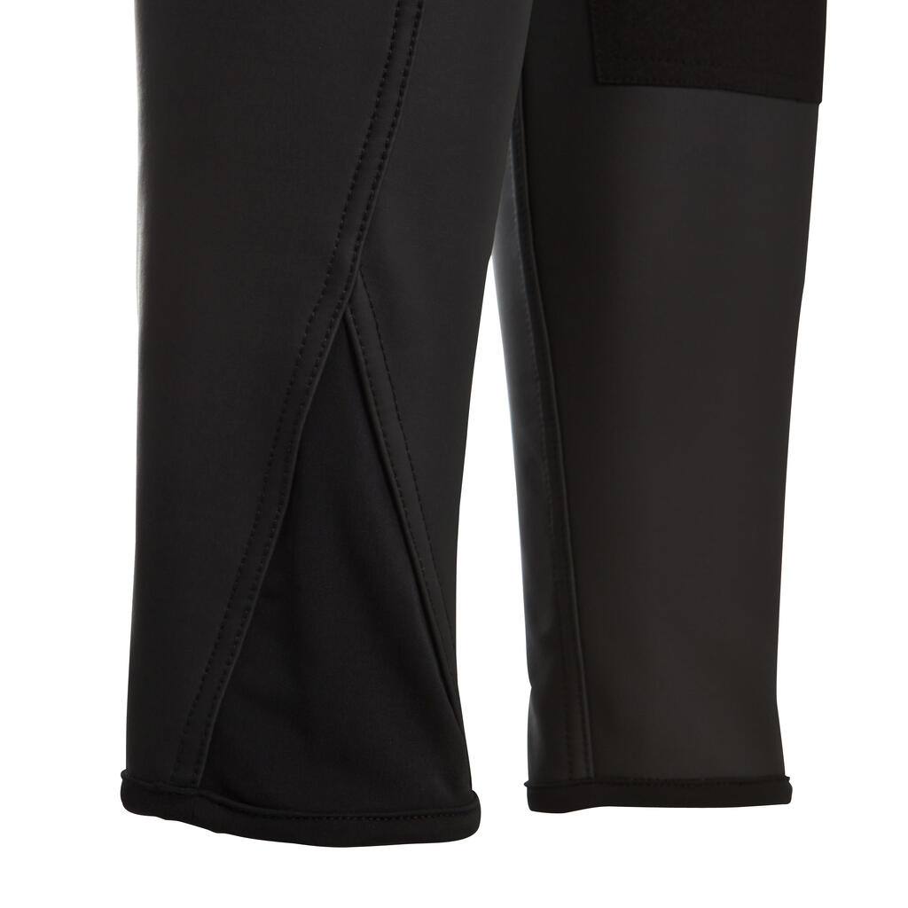Winter-Reithose Kipwarm wasserdicht Kinder schwarz