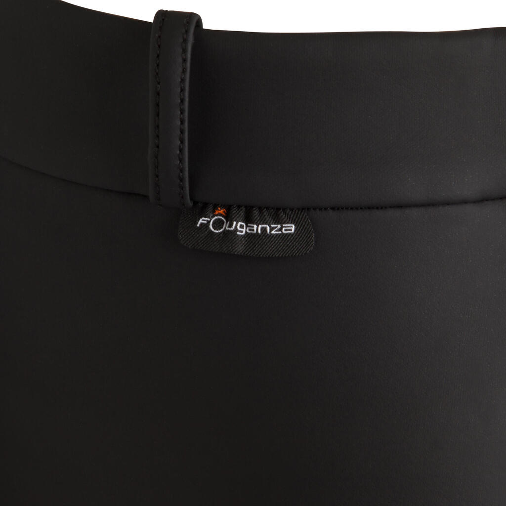Winter-Reithose Kipwarm wasserdicht Kinder schwarz