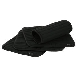 Lot de 4 flannelles mesh à velcro équitation cheval noir