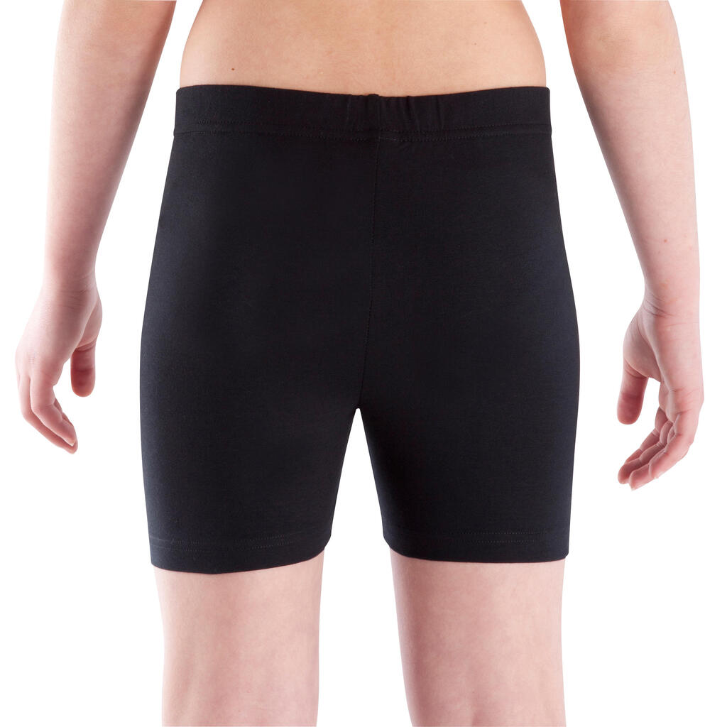 Short 100 niña GIMNASIA JÚNIOR negro 