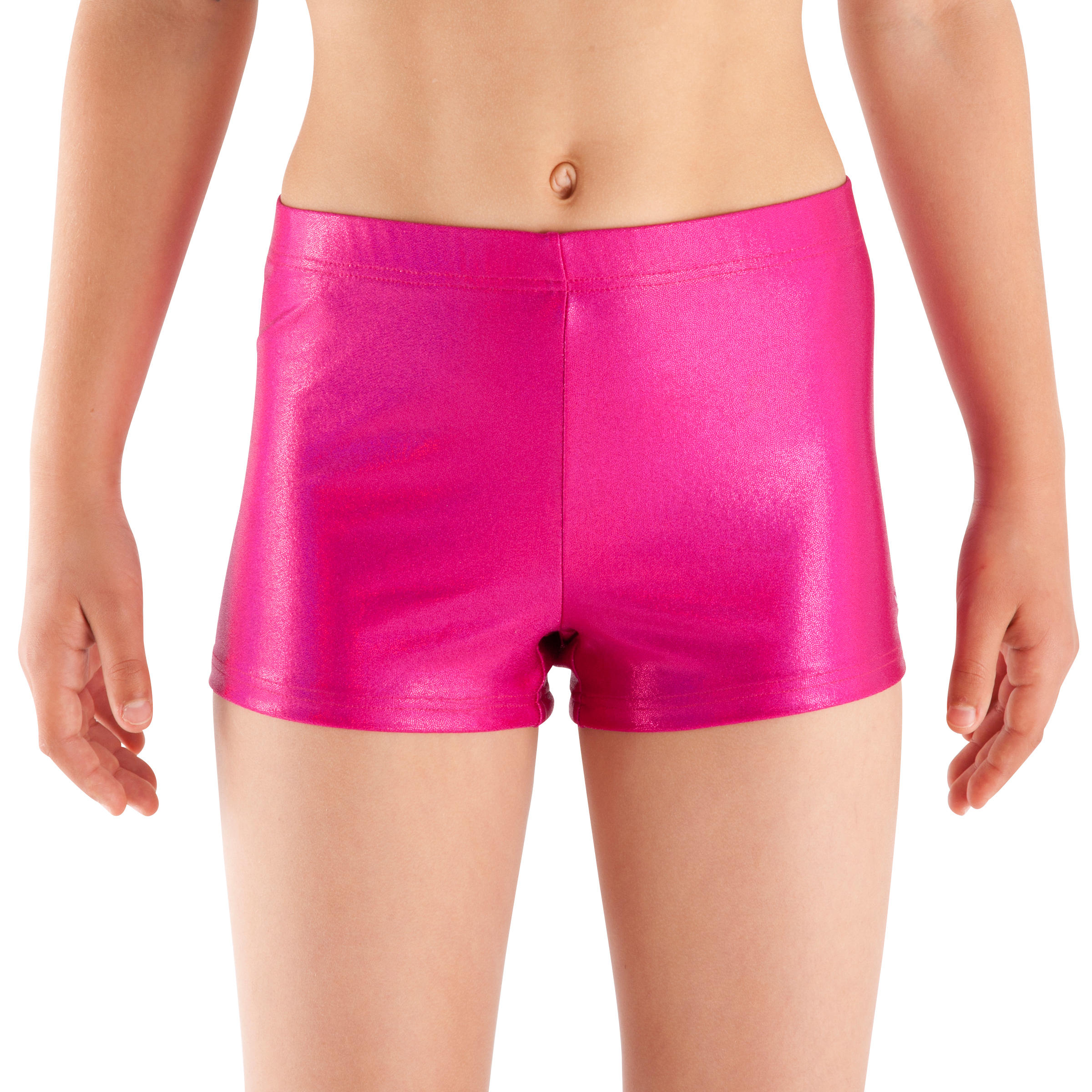 DOMYOS Girls' Glitter Gym Shorty - Pink