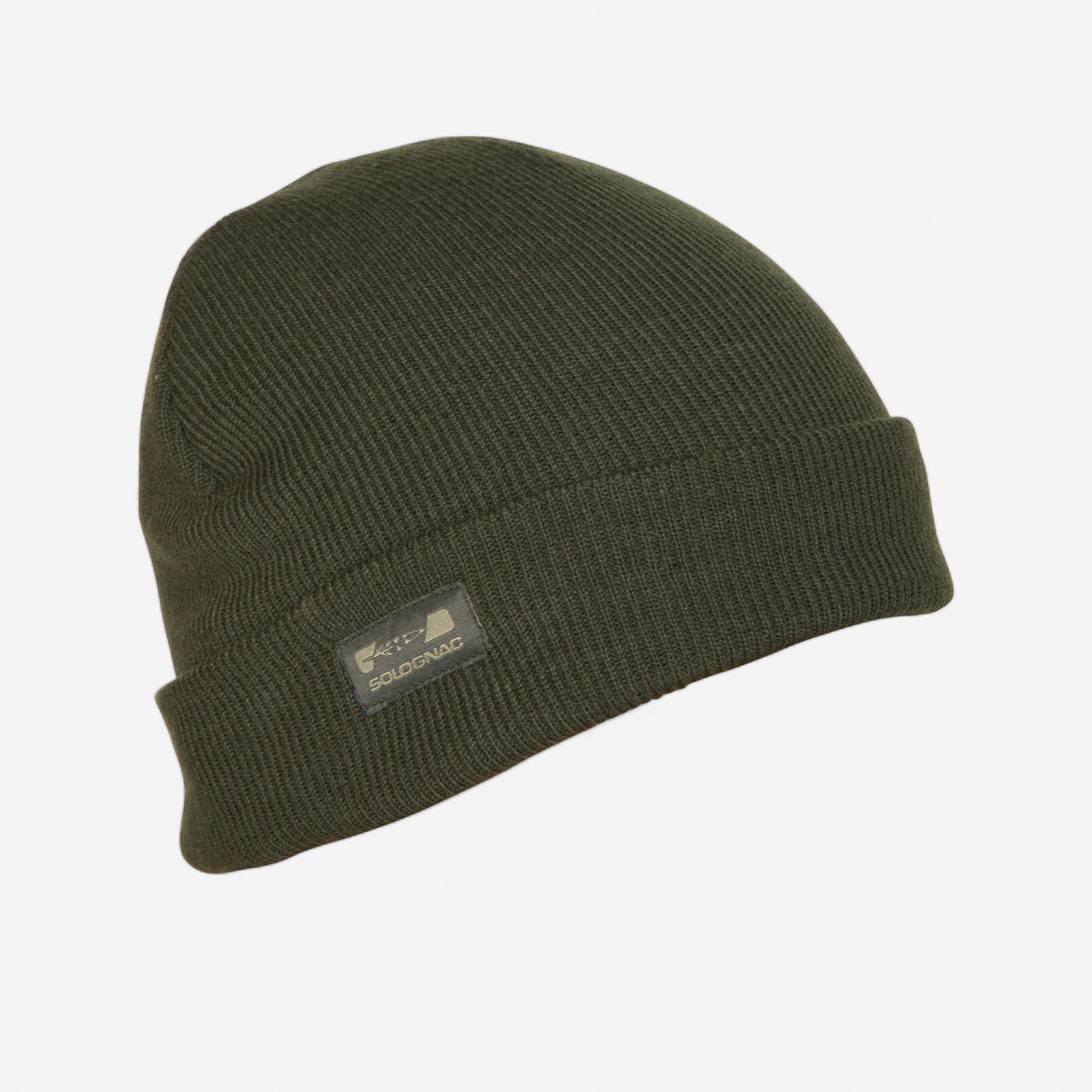Gorro Caza Solognac Taiga 300 Adulto Punto Verde Calido 1/6