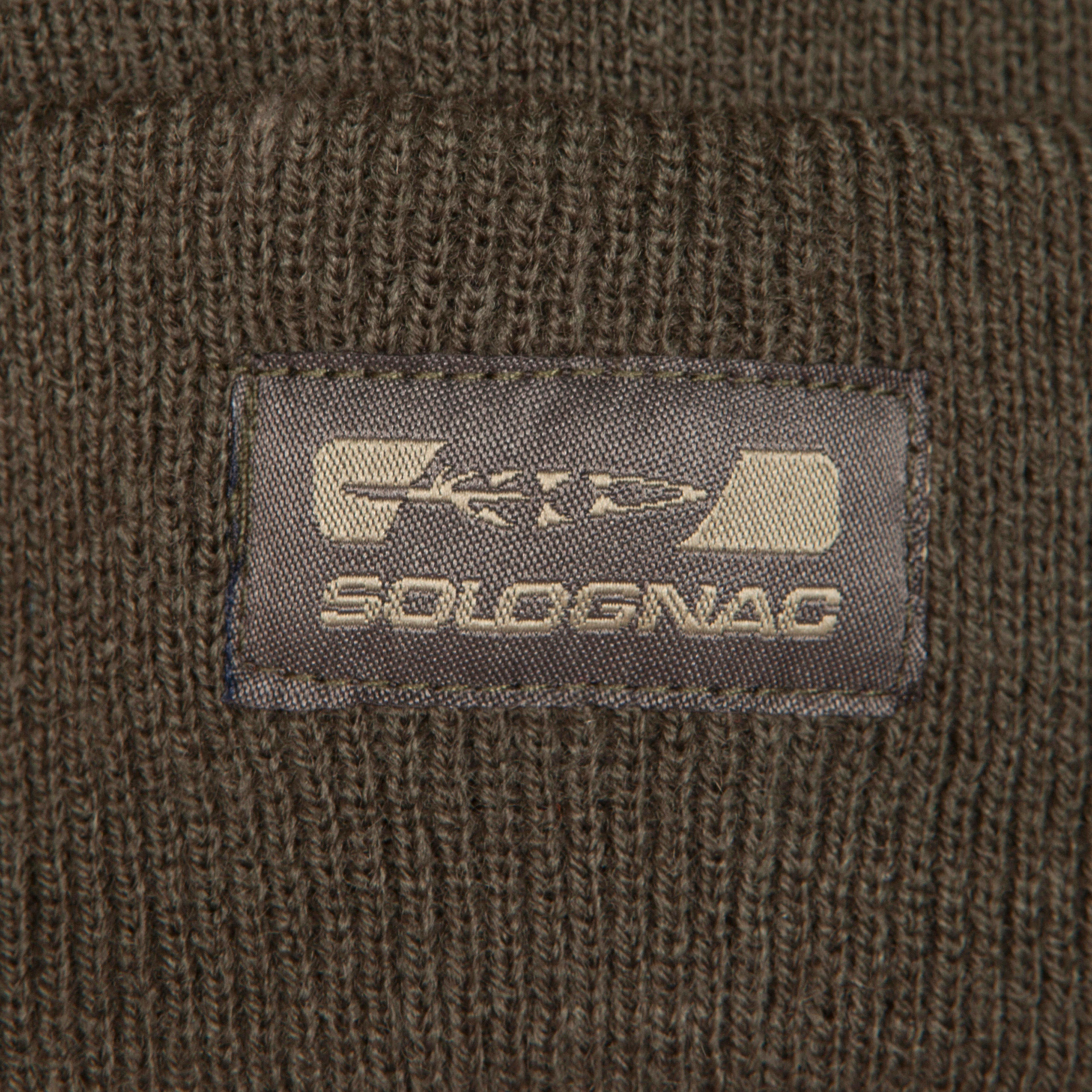 300 Warm Knitted Hunting Hat - Brown - SOLOGNAC