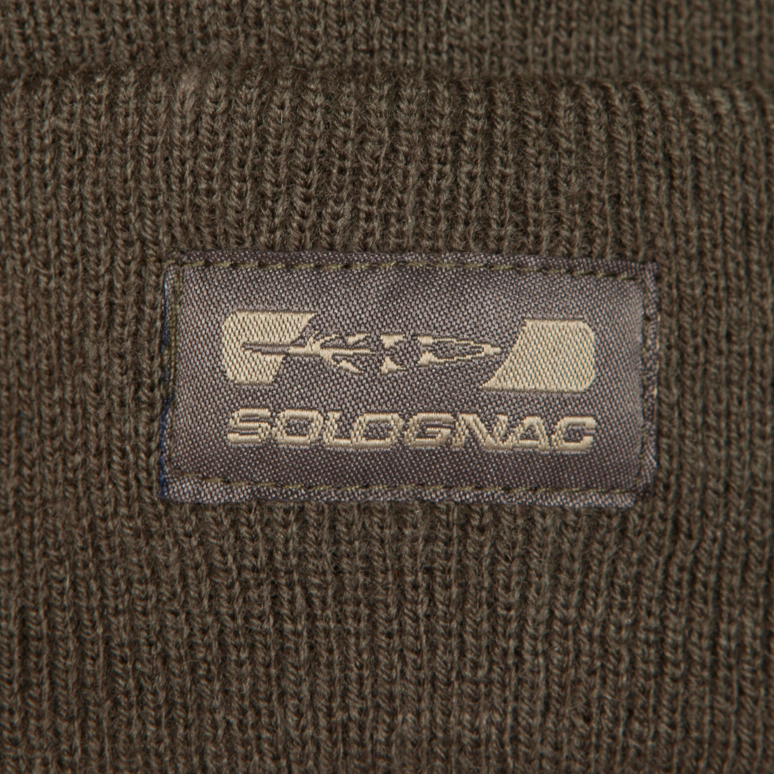 Warm Knitted Hat - Brown 3/4
