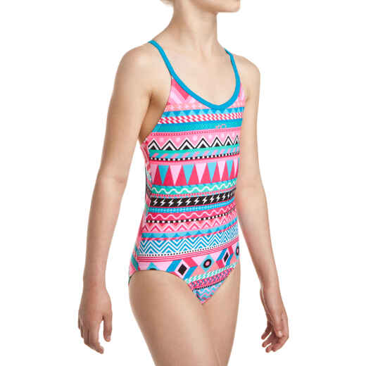 
      Riana girls' one-piece swimsuit - All Nava Pink
  