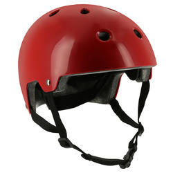 Casque roller skateboard trottinette vélo PLAY 3 rouge
