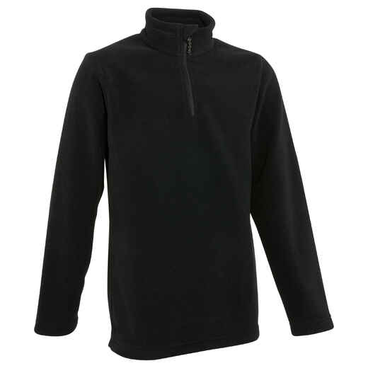 
      HIKE 100 Boys' Hiking Fleece - Black
  