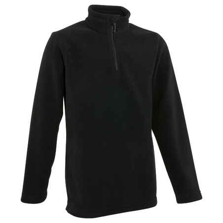 Fantovski pulover iz flisa Hike 100 – črn