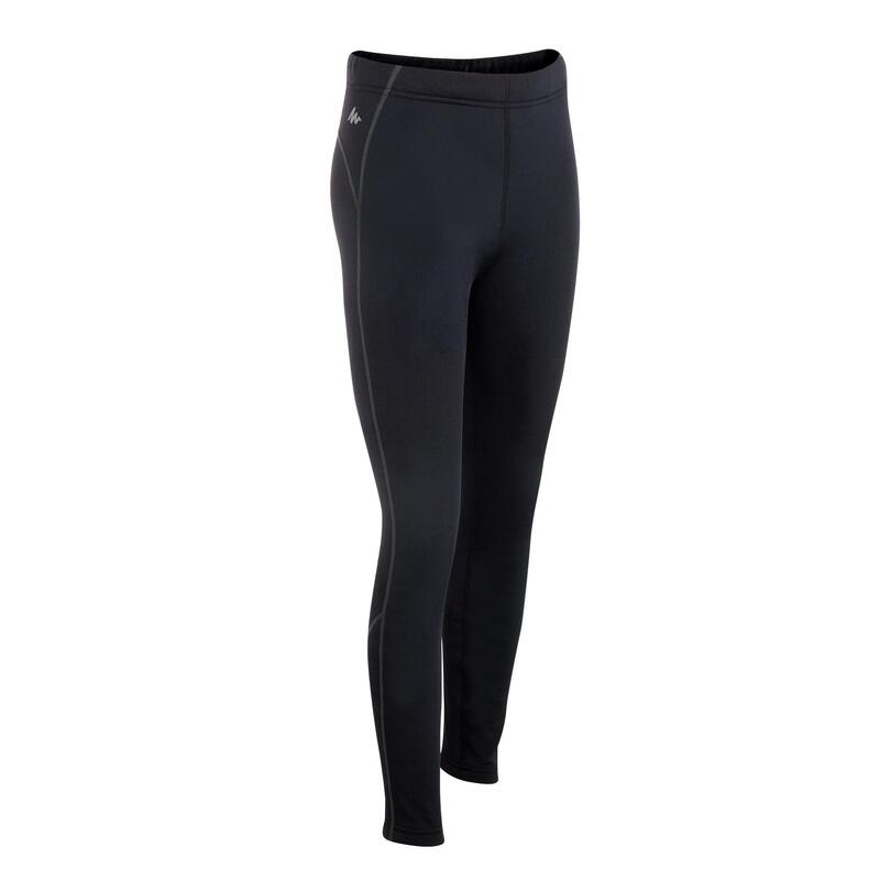 Collant chaud de ski de fond noir  XC S TIGHT 100 enfant