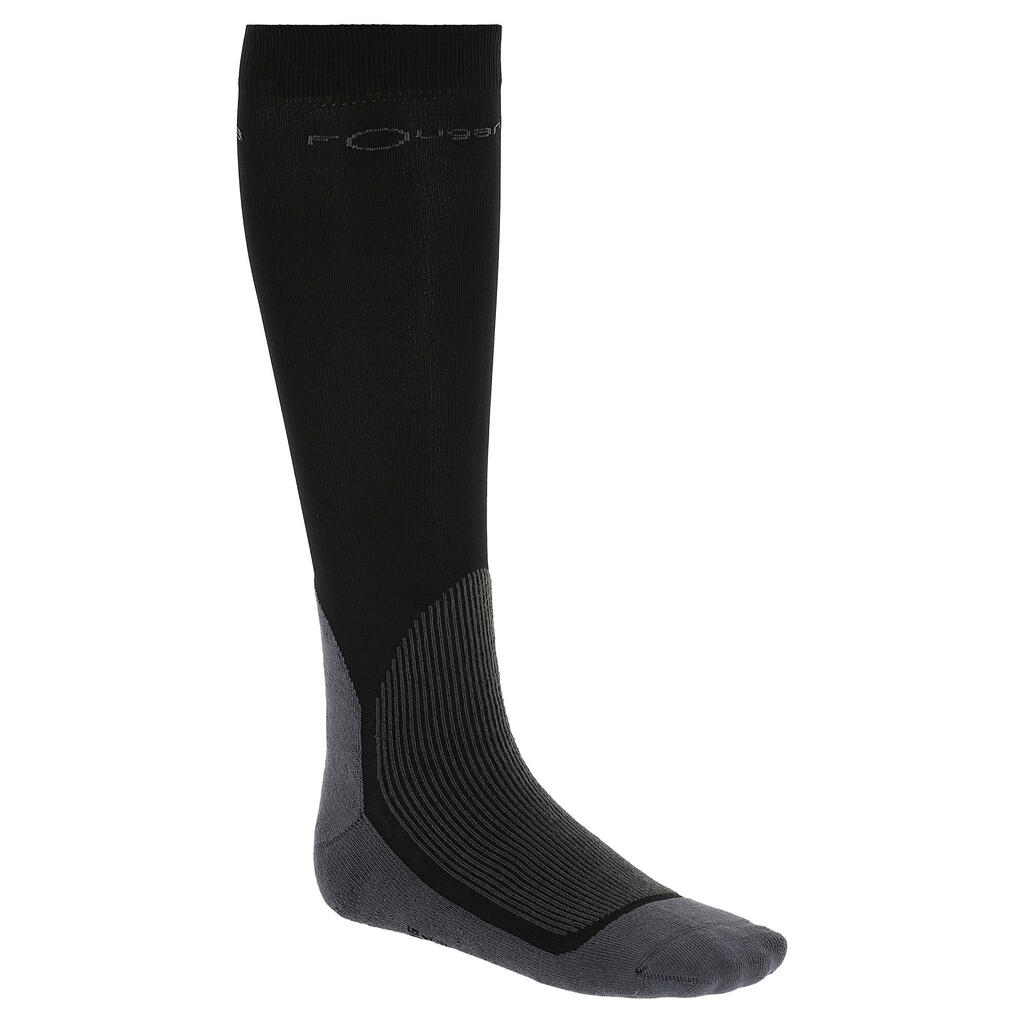 Chaussettes équitation adulte 700 noir