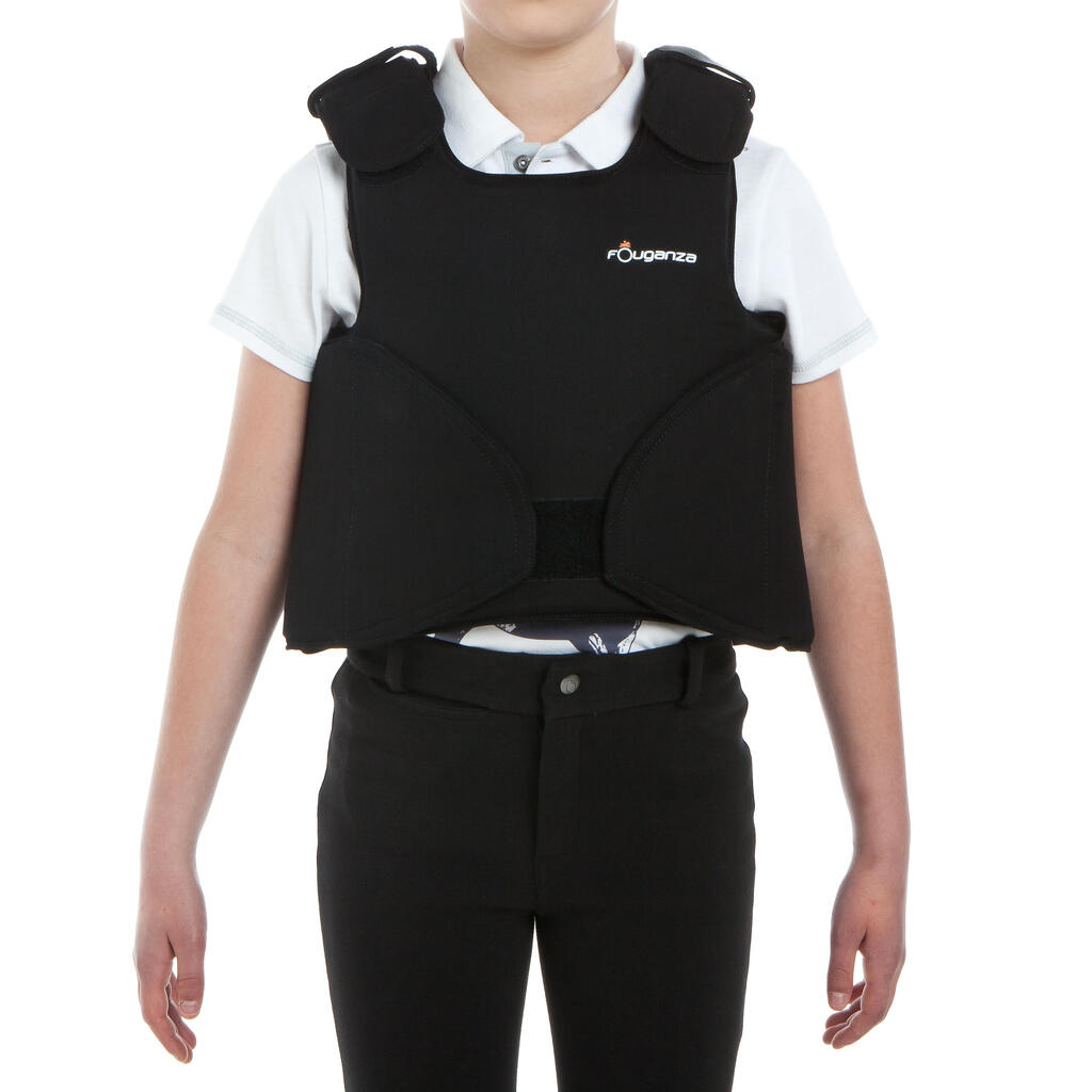 Chaleco de Protección para Equitación Safety 100 Niños Negro