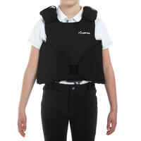 Kids' Horse Riding Body Protector Safety 100 - Black