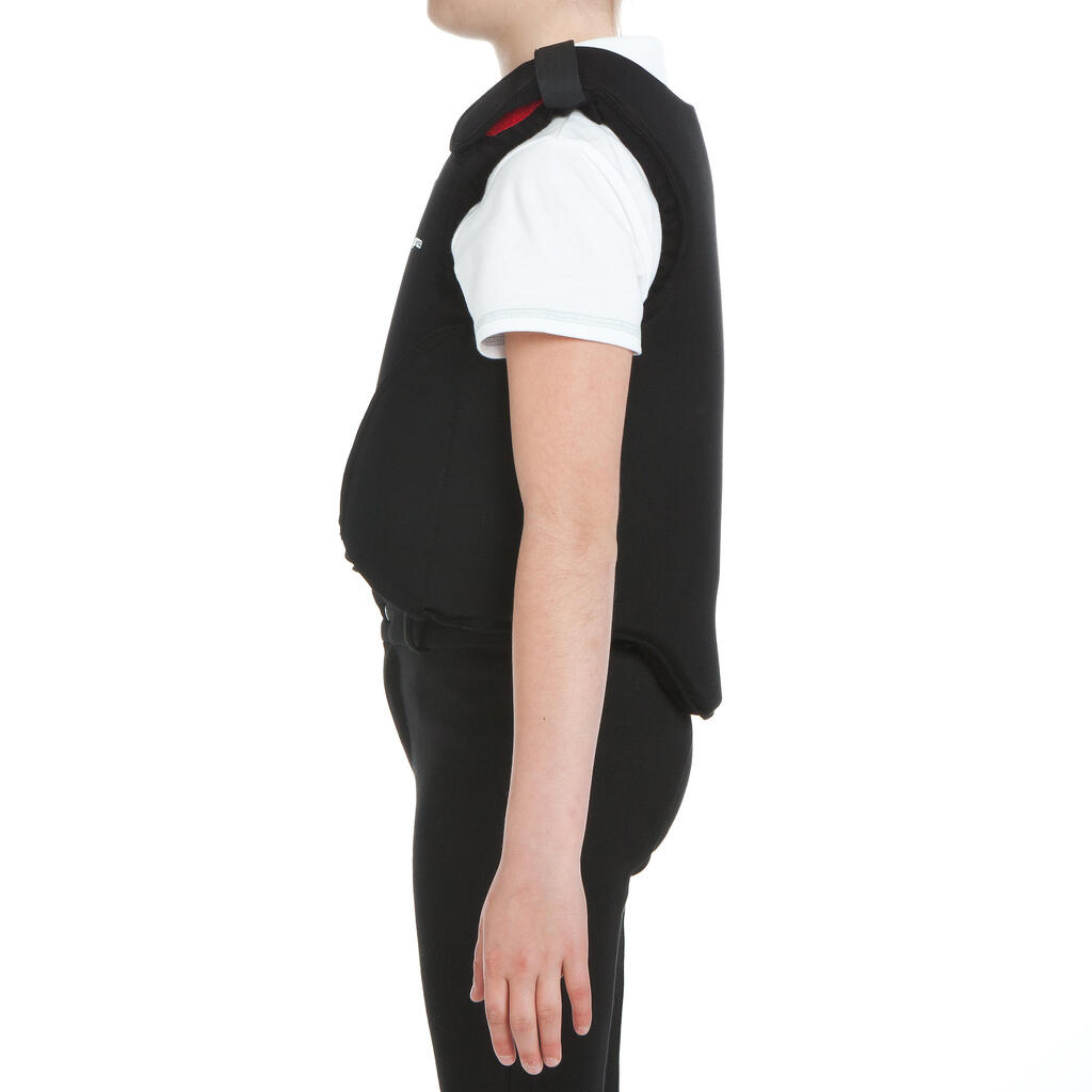 Gilet de protection équitation Enfant - SAFETY 100 noir