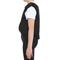 Kids' Horse Riding Body Protector Safety 100 - Black