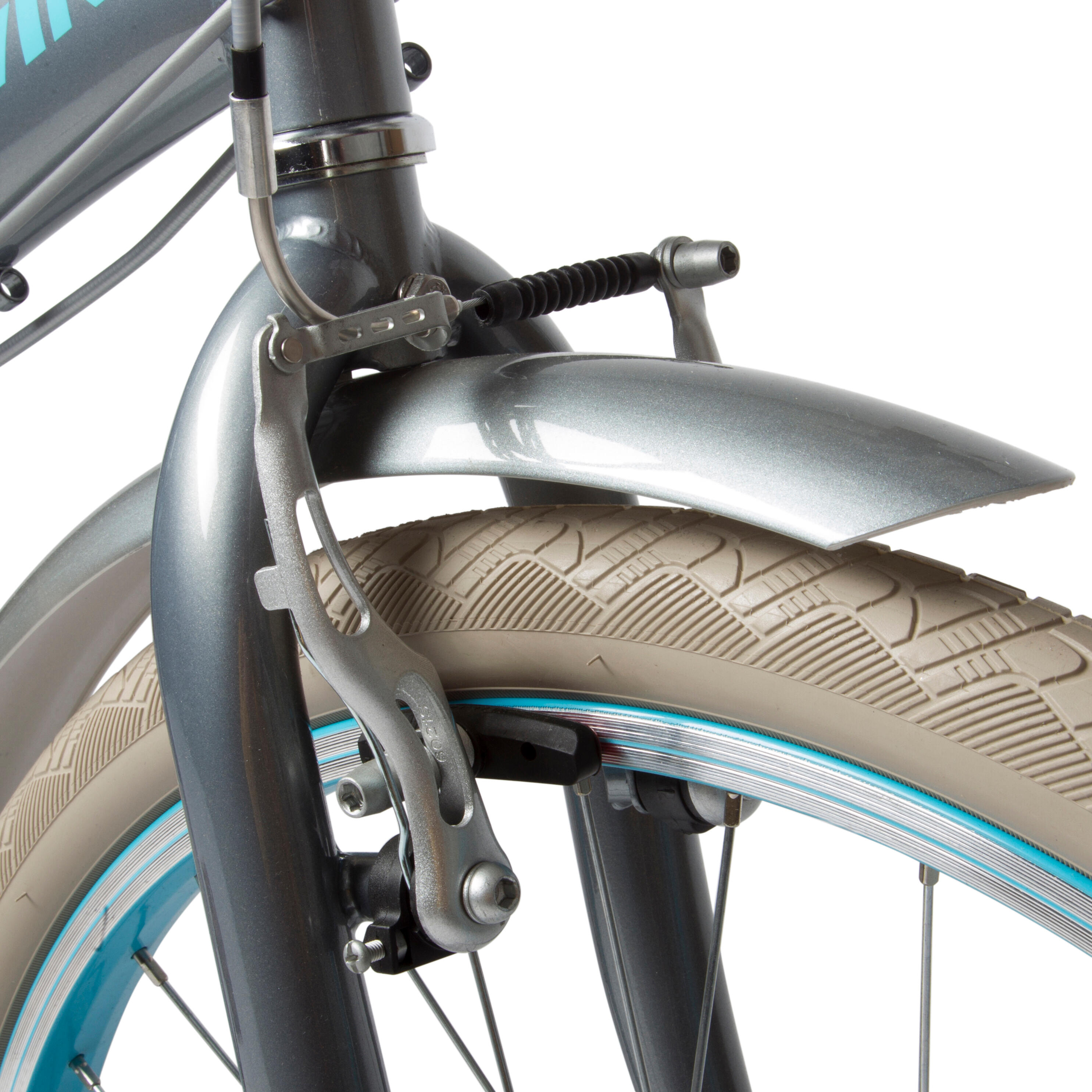 Poply 500 Kids' 24-Inch Bike - Grey 11/19
