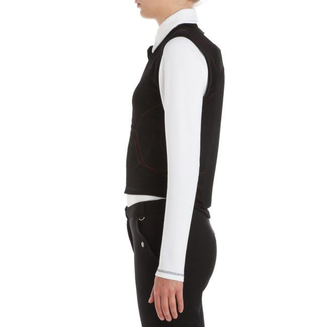 Adult and Children's Flexible Horse Riding Back Protector Black